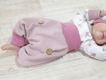 Atelier MiaMia Cool calzoncini o baby set waffle jersey rosa 90