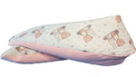 Atelier MiaMia Nursing pillow or side sleeper pillow Teddy and rabbit pink 92