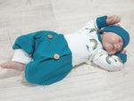 Atelier MiaMia Cool bloomers or baby set Petrol 94