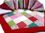 Atelier MiaMia Kuschel - adventure blanket playpen 6 corner red butterflies points 9