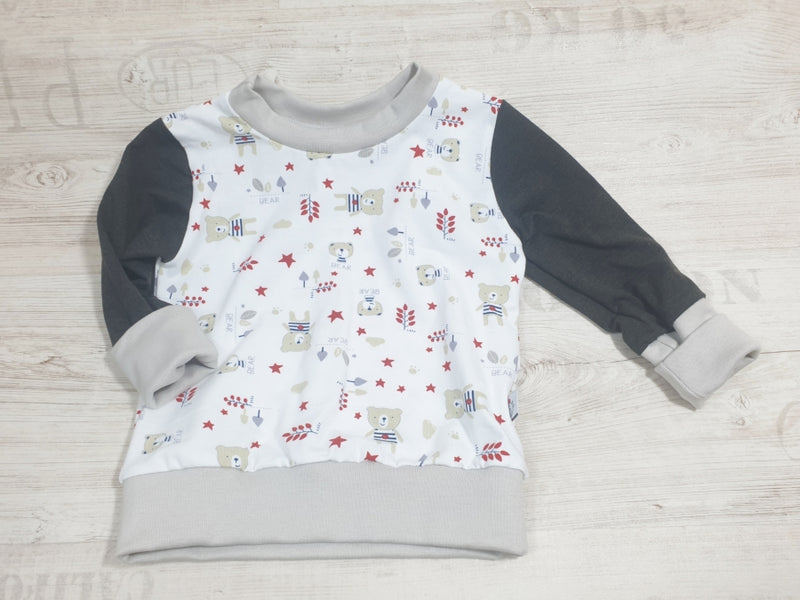 Hoodie Pullover Bärchen 280 Baby Kind ab 44-122 kurz oder langarm  Designer Limitiert !! von Atelier MiaMia