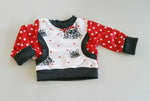 Atelier MiaMia - hoodie sweater with fanny pack baby child from 44-122 short or long sleeve bulldog 52