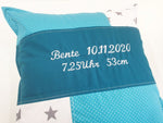 Atelier MiaMia birth pillow - name pillow with embroidery - panel - photo no. 3