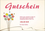 Atelier MiaMia Shop voucher 100 EUR 3 designs with envelope