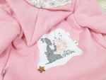 Atelier MiaMia - hooded jacket baby child size 50-140 coarse knit jacket limited !! Chunky knit dandelion pink J18