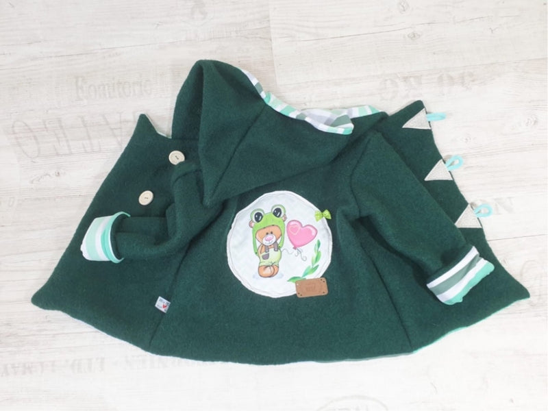 Atelier MiaMia - Walk - hooded jacket baby child size 50-140 jacket limited !! Walk Jacket Dark Gray Pilot J30