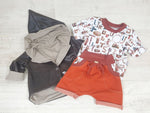 Atelier MiaMia - Giacca con cappuccio Baby Child Taglia 50-140 Designer Jacket Limited !! Pelle Marrone J9