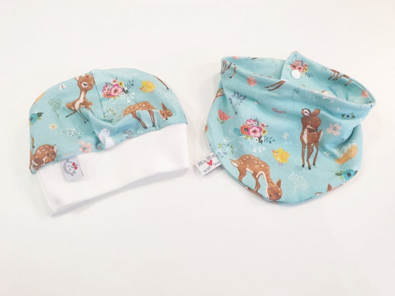 Atelier MiaMia Beanie Set Hat and Scarf Little Deer No.267