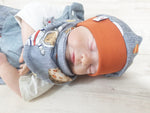Atelier MiaMia Beanie Set Hat and Scarf Baby Little Bear Cosmonaut No.271