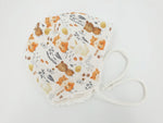 Beanie Set Mütze gefüttert mit Bänder und Tuch  Bär Waldtiere Nr. 2 von Atelier MiaMia