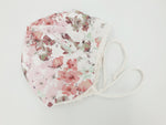 Atelier MiaMia beanie set hat lined with ribbons and cloth flowers pink No. 1