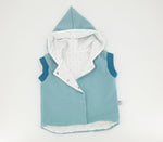 Atelier MiaMia - vest baby child size 50-140 Sweat aqua