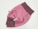 Atelier MiaMia Cool mutandoni o baby set pantaloni con bottoni waffle jersey berry 117