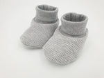 Puschen, Schuhe grau Waffeljersey von Atelier MiaMia
