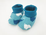 Atelier MiaMia slippers, shoes elephants aqua