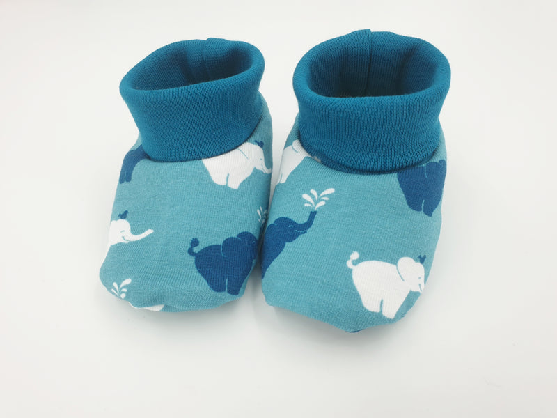 Puschen, Schuhe Elefanten aqua von Atelier MiaMia