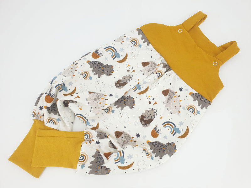 Atelier MiaMia bib romper short and long also as Baby Set Dinos 23