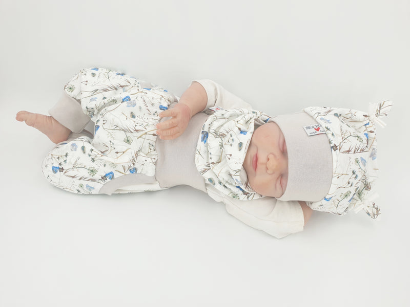 Atelier MiaMia - bloomers or set baby from 50-92 designer baby pants grass butterfly