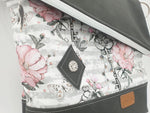 Atelier MiaMia handbag leather roses key stripes