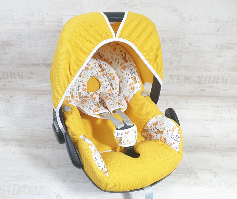Maxi Cosi Babyschalenbezug, Ersatzbezug oder Spannbezug Waldtiere 112 von Atelier MiaMia