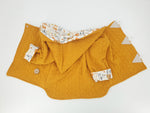 Atelier MiaMia - hooded jacket baby child size 50-140 cable knit jacket limited !! mustard yellow forest animals