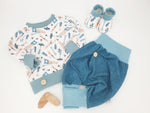 Atelier MiaMia - Felpa con cappuccio Maglione Tools Baby Bambino da 50-140 maniche corte o lunghe Designer Limited !!
