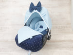 Maxi Cosi baby seat cover, replacement cover or fitted cover waffle blue/dark blue 121
