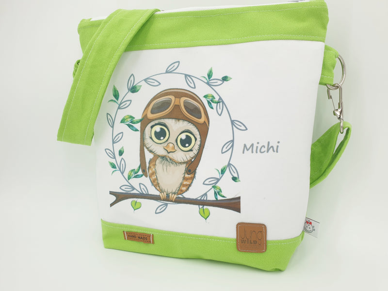 Kindergartentasche, Kindertasche Fliegereule von Atelier MiaMia
