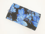 Atelier MiaMia purse flowers blue black