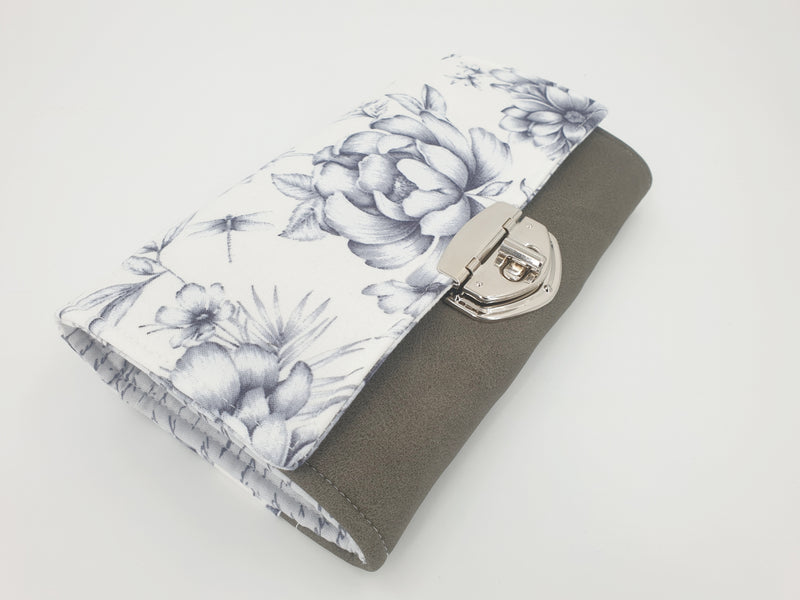 Geldbörse Floral grau von Atelier MiaMia