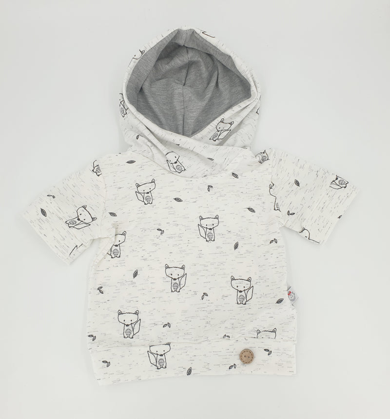 Atelier MiaMia - Hoodie baby child from 50-140 short or long sleeve foxes