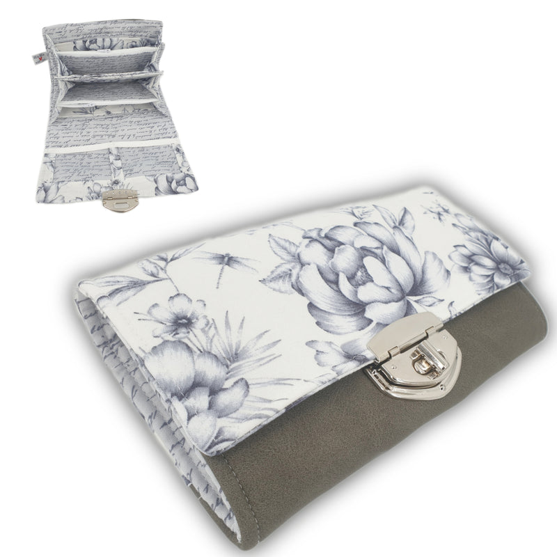 Atelier MiaMia purse floral grey