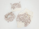 Atelier MiaMia - bloomers or set baby from 50-140 designer baby pants flowers beige