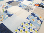Atelier MiaMia adventure blanket CVI blanket "New Elements", bears blue 