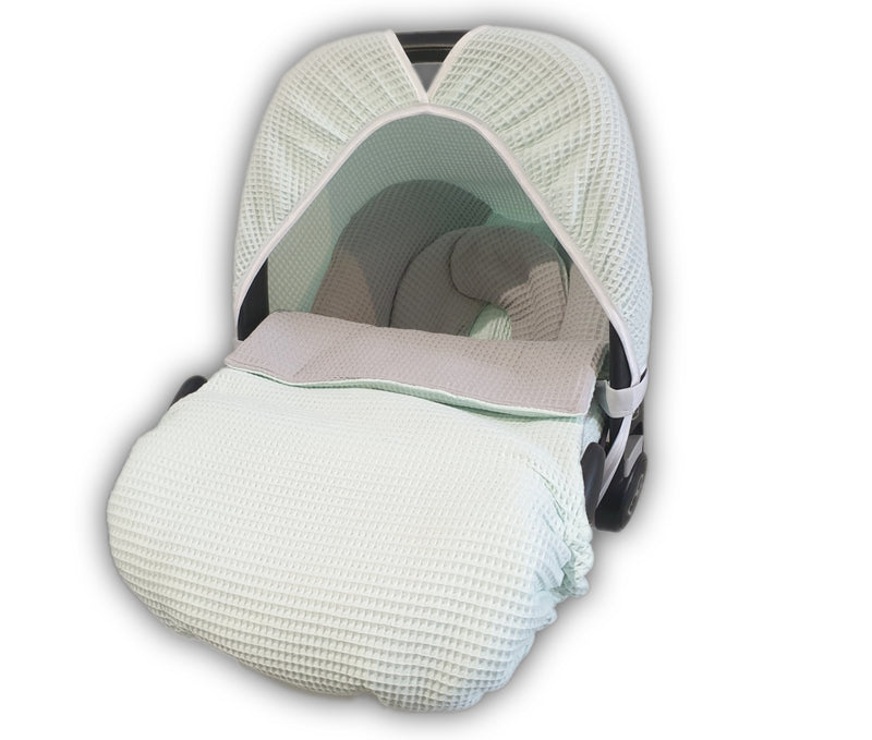 Maxi Cosi baby seat cover, replacement cover or fitted cover grey/mint