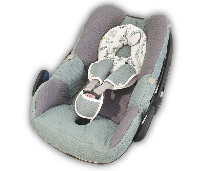 Maxi Cosi baby seat cover, replacement cover or fitted cover dark grey/duskymint