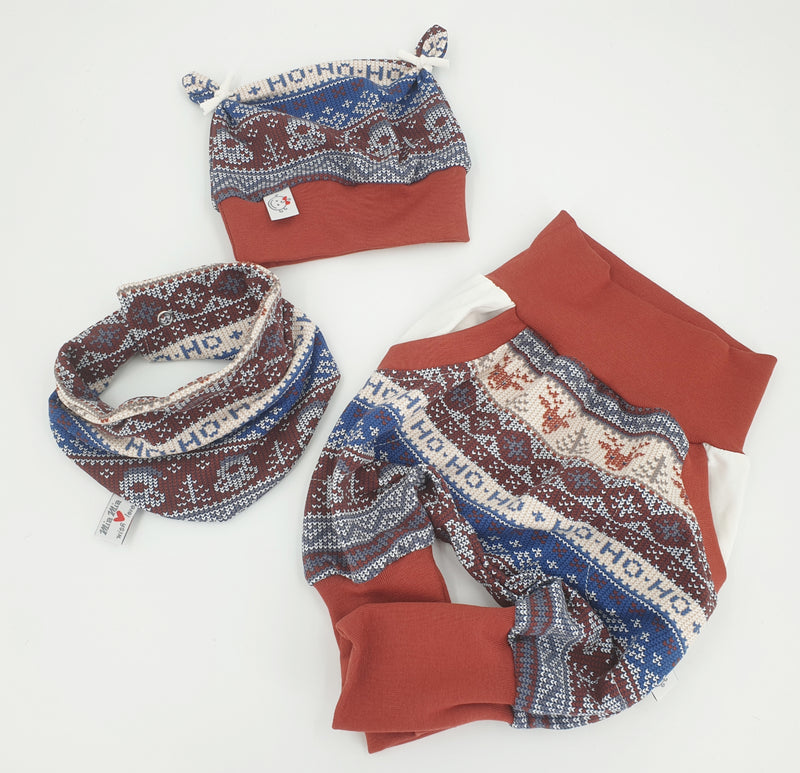 Atelier MiaMia Cool bloomers or baby set short and long Christmas HoHoHo