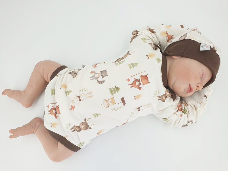 Atelier MiaMia body with short and long sleeves, also available as a baby set