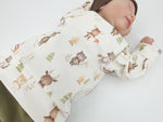 Hoodie Pullover Waldtiere Natur Baby Kind ab 44-122 kurz oder langarm  Designer Limitiert !! von Atelier MiaMia