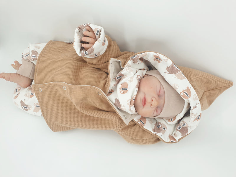 Atelier MiaMia - Hooded Jacket Baby Child Size 50-140 Designer Jacket Limited !! elephants