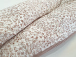 Atelier MiaMia nursing pillow or side sleeper pillow storage pillow filigree flowers beige brown