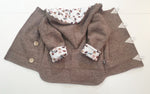 Atelier MiaMia - Walk - giacca con cappuccio bambino bambino taglia 50-140 giacca limitata !! Giacca da passeggio arancione volpe stella J36