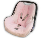 Maxi Cosi Babyschalenbezug, Ersatzbezug oder Spannbezug rosa Rosen von Atelier MiaMia