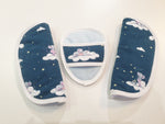 Maxi Cosi Babyschalenbezug, Ersatzbezug oder Spannbezug blau Mäuse von Atelier MiaMia