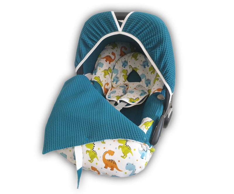 Maxi Cosi Babyschalenbezug, Ersatzbezug oder Spannbezug Dinos von Atelier MiaMia