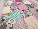 Adventure blanket CVI blanket, colorful elephants, ED10