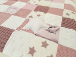Adventure blanket CVI blanket dusky pink stars ED50