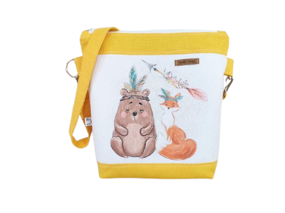 Kindergarten bag, children's bag 65 Boho Bear
