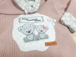 Kaputzenjacke Baby Kind Größe 50-140 Grobstrick Jacke Limitiert !! Grobstrick Altrosa Teddy J21 von Atelier MiaMia