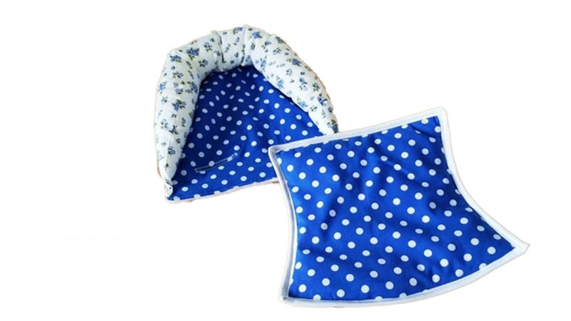 Headrest white, blue flowers or headrest with seat reduction 76